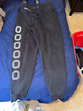 Overtime Black Men's Jogger Sweatpants small